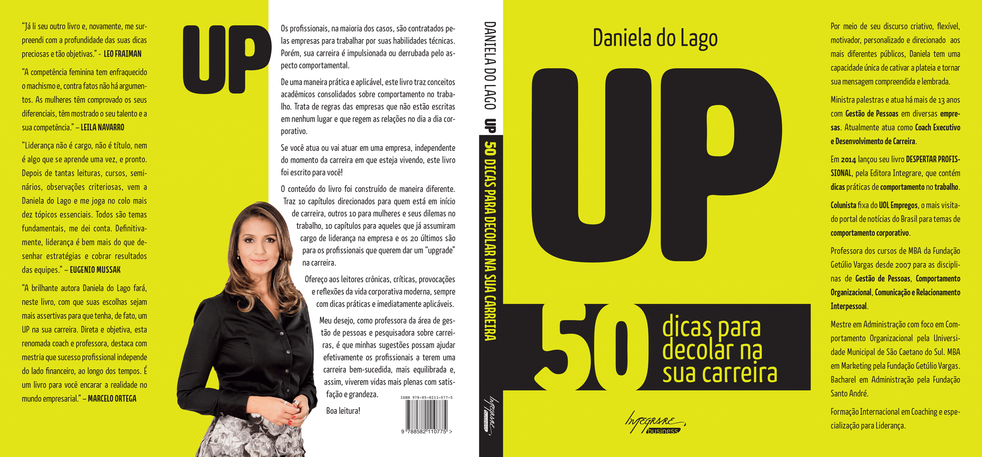 capa do livro "UP" de Daniela do Lago para a Editora Integrare.
