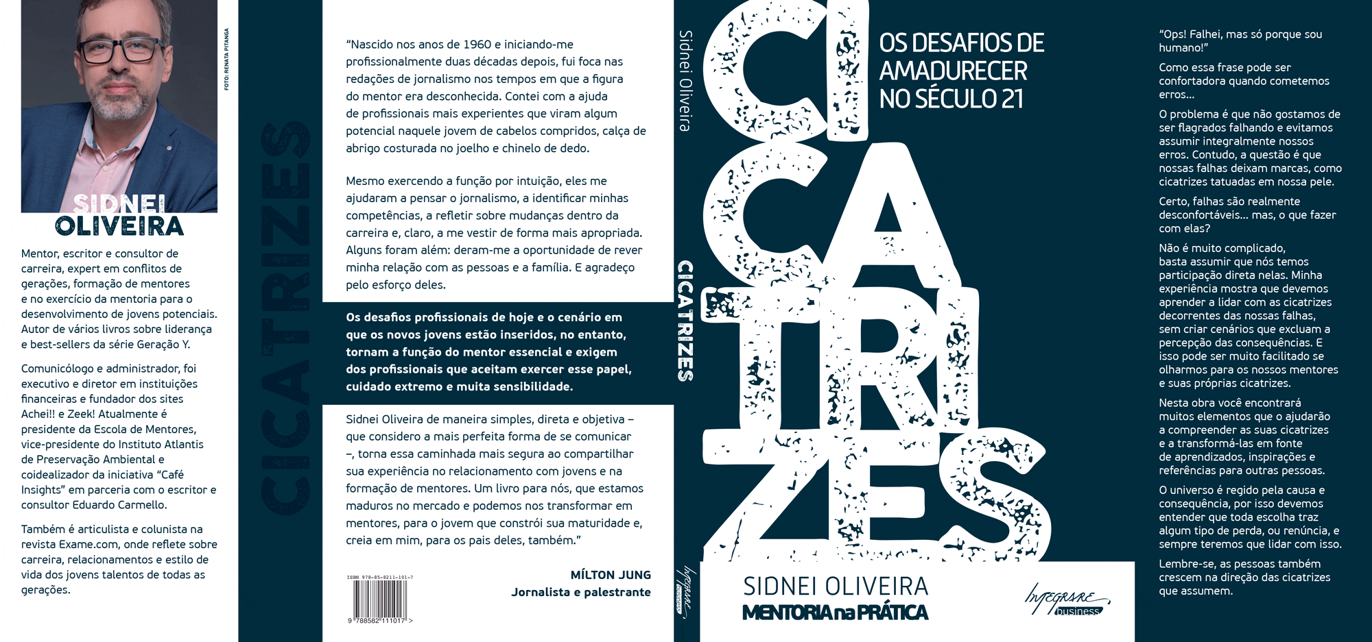 Capa do livro "Cicatrizes" de Sidnei Oliveira