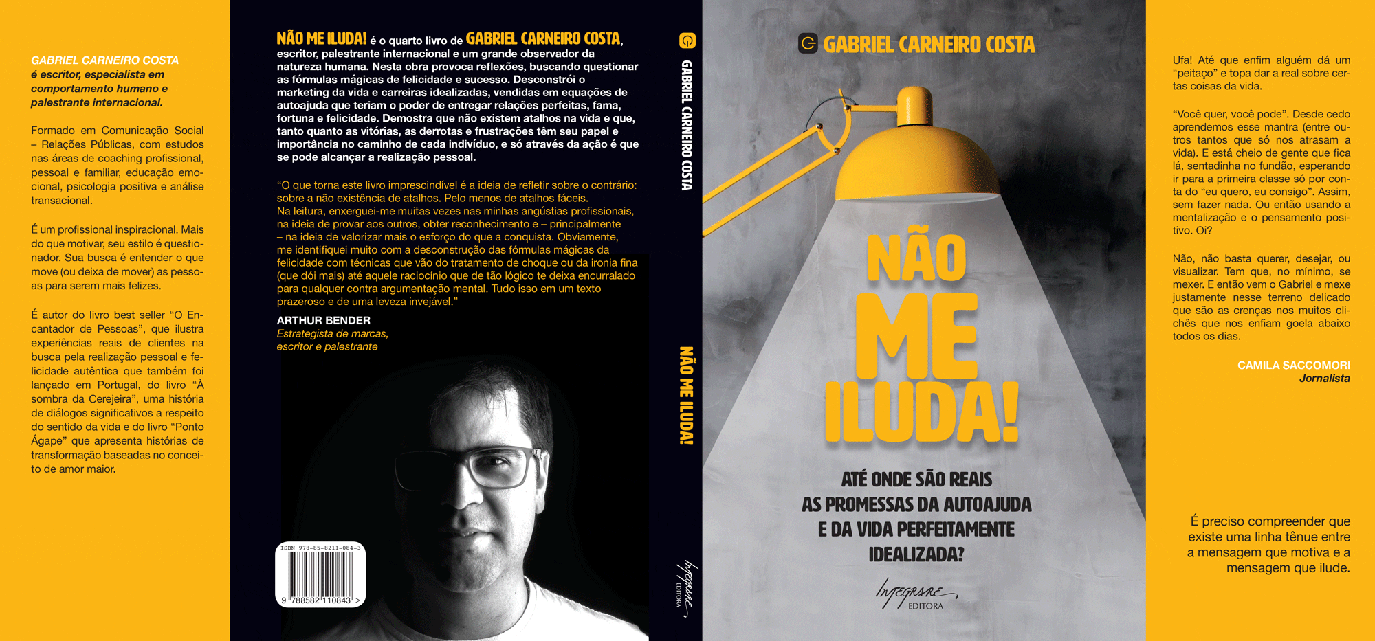 Capa do livro Não me iluda de Gabriel Carneiro Costa