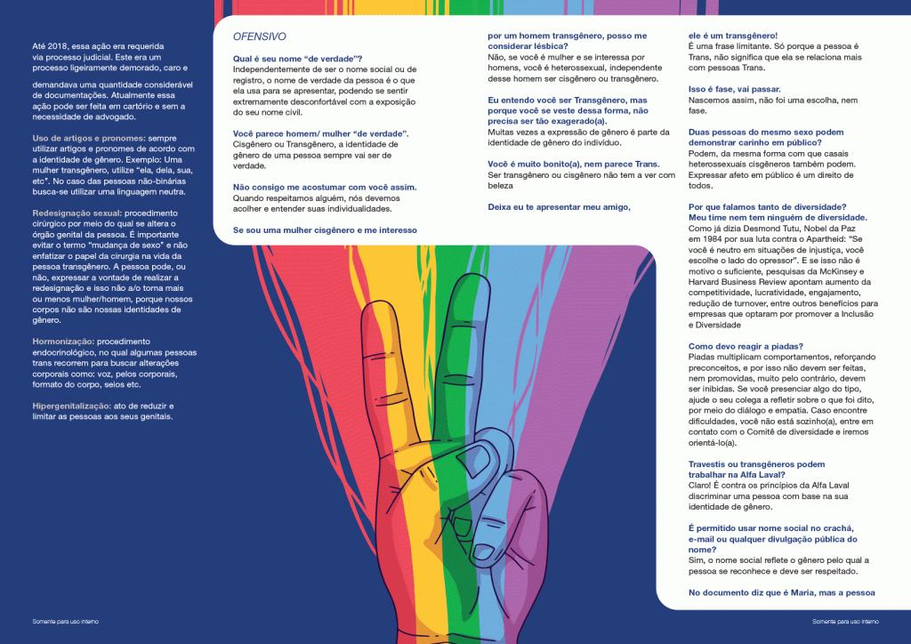 Cartilha LGBT+ para Alfa Laval - Qpix - creative minds