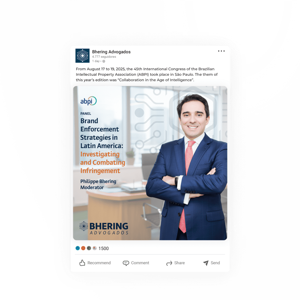 Post LinkedIn BHering Advogados